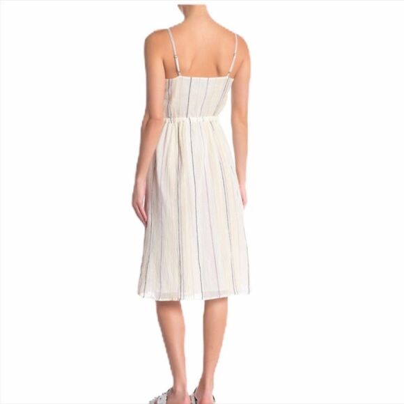 MICHAEL STARS BEACH STRIPE MIDI DRESS SIZE LARGE - Picture 10 of 10